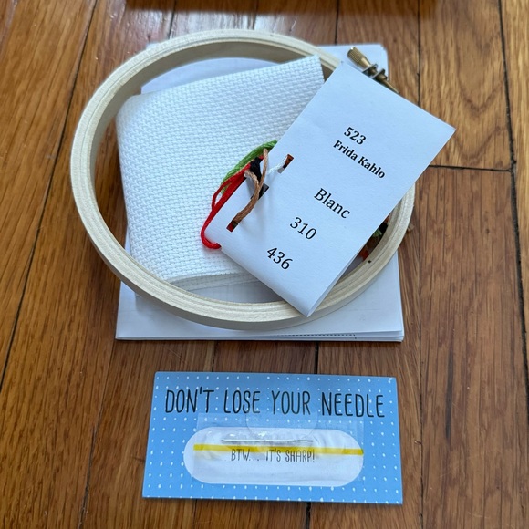 NWT The Stranded Stitch Frida cross stitch kit artist embroidery creativity - Picture 2 of 8